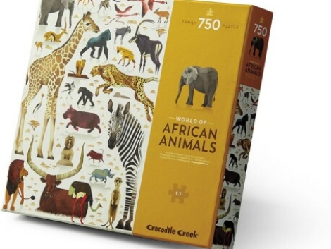750 piezas animales de africa